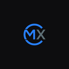 CMX logo CMX icon CMX vector CMX monogram CMX letter CMX minimalist CMX triangle CMX flat Unique modern flat abstract logo design  