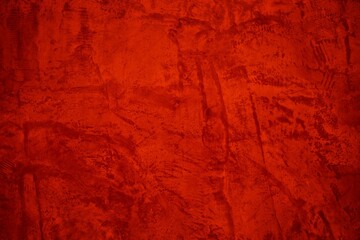 Polished Loaf Concrete Wall in Lush Lava Red Color Style, Suitable for Backdrop, Mockup, and Template that Using for Construction and Architecture Concept.