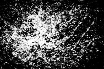 Black and white background. Monochrome grunge background. Abstract texture of dirt, dust, blots, chips. Dirty dirty surface