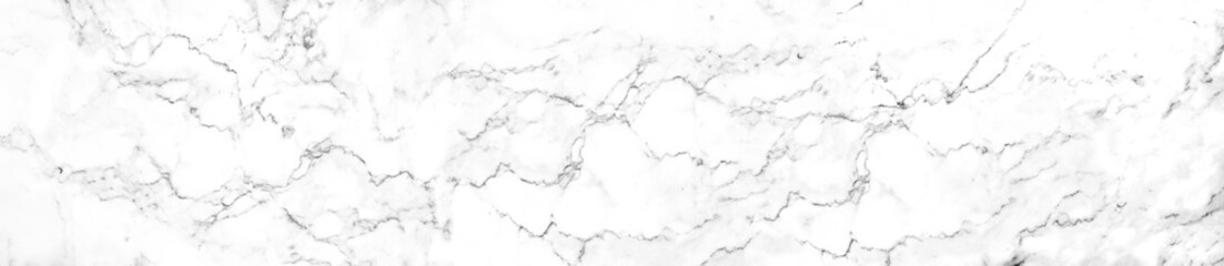 Panorama luxury of white marble texture and background for decorative design pattern art work. Marble with high resolution