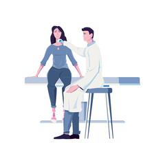 Flat Clinic Illustration