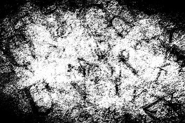 Black and white background. Monochrome grunge background. Abstract texture of dirt, dust, blots, chips. Dirty dirty surface