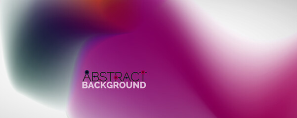 Fluid color gradient abstract background, trendy colorful wallpaper. Vector illustration for placards, brochures, posters, banners and covers