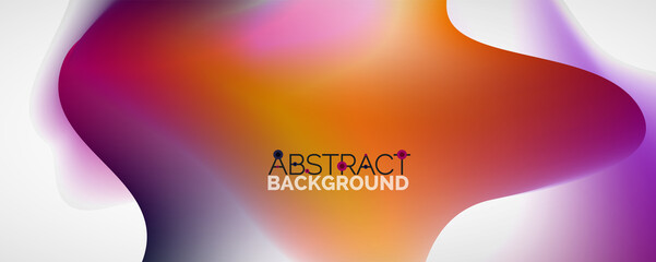 Fluid color gradient abstract background, trendy colorful wallpaper. Vector illustration for placards, brochures, posters, banners and covers