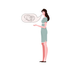 Woman Speech Bubble Icon