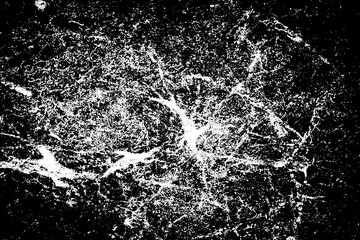 Black and white background. Monochrome grunge background. Abstract texture of dirt, dust, blots, chips. Dirty dirty surface