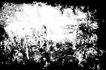 Black and white background. Monochrome grunge background. Abstract texture of dirt, dust, blots, chips. Dirty dirty surface