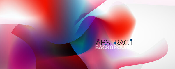 Fluid color gradient abstract background, trendy colorful wallpaper. Vector illustration for placards, brochures, posters, banners and covers