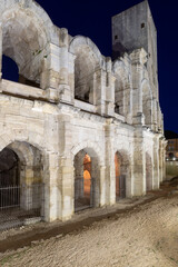 Arles Amphitheatre Arenes d`Arles in French, a two-tiered Roman amphitheatre in the southern French...