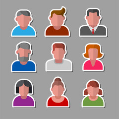 human avatars stickers