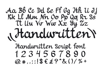 handlettering script font
