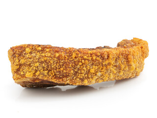 Roast Pork Belly or Crispy Pork Belly isolated on white background