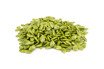 Phatakin seed (Leucaena leucocephala) isolated on white background