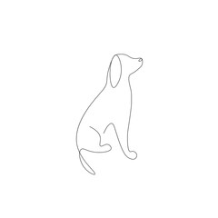 Cute puppy dog vector illustration