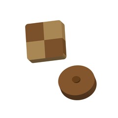 チョコのお菓子のベクターイラスト