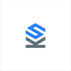 SK logo SK icon SK vector SK monogram SK letter SK minimalist SK triangle SK flat Unique modern flat abstract logo design  