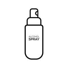 Spraying Anti-Bacterial Sanitizer Spray, Hand Sanitizer Dispenser, infection control concept. Sanitizer to prevent colds, virus, Coronavirus, flu. Spray bottle. Alcohol spray. Flat icon design.