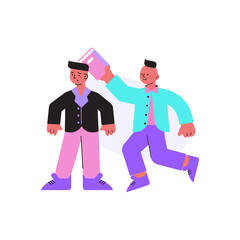 School Boys Illustration