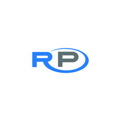 RP logo RP icon RP vector RP monogram RP letter RP minimalist RP triangle RP flat Unique modern flat abstract logo design  