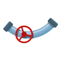 Irrigation pipe icon. Cartoon of irrigation pipe vector icon for web design isolated on white background