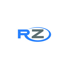 RZ logo RZ icon RZ vector RZ monogram RZ letter RZ minimalist RZ triangle RZ flat Unique modern flat abstract logo design  