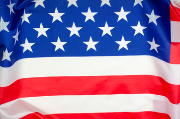 American flag as background. United states of america flag close up