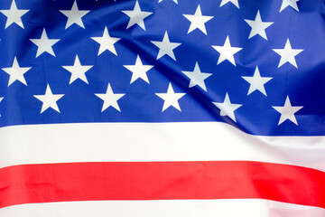 American flag as background. United states of america flag close up