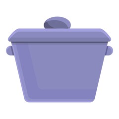 Waste bowl icon. Cartoon of waste bowl vector icon for web design isolated on white background