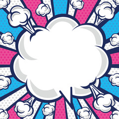 コミックアート風の吹き出し素材