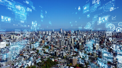 都市とネットワーク　スマートシティー 　IoT　ICT　デジタルトランスフォーメーション 