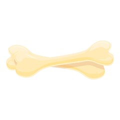 Bones waste icon. Cartoon of bones waste vector icon for web design isolated on white background