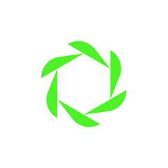 Nature Photograph Camera Lens Logo Design Concept