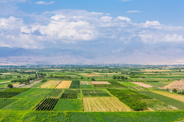 panoramic view of Ararat Valley, Armenia