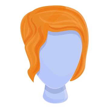 Artificial wig icon. Cartoon of artificial wig vector icon for web design isolated on white background