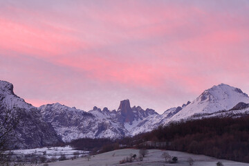 Sunrise on Urriellu Peak, Peaks of Europe