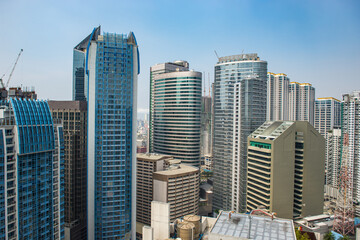 Buildings at business center Makati city, Philippines 