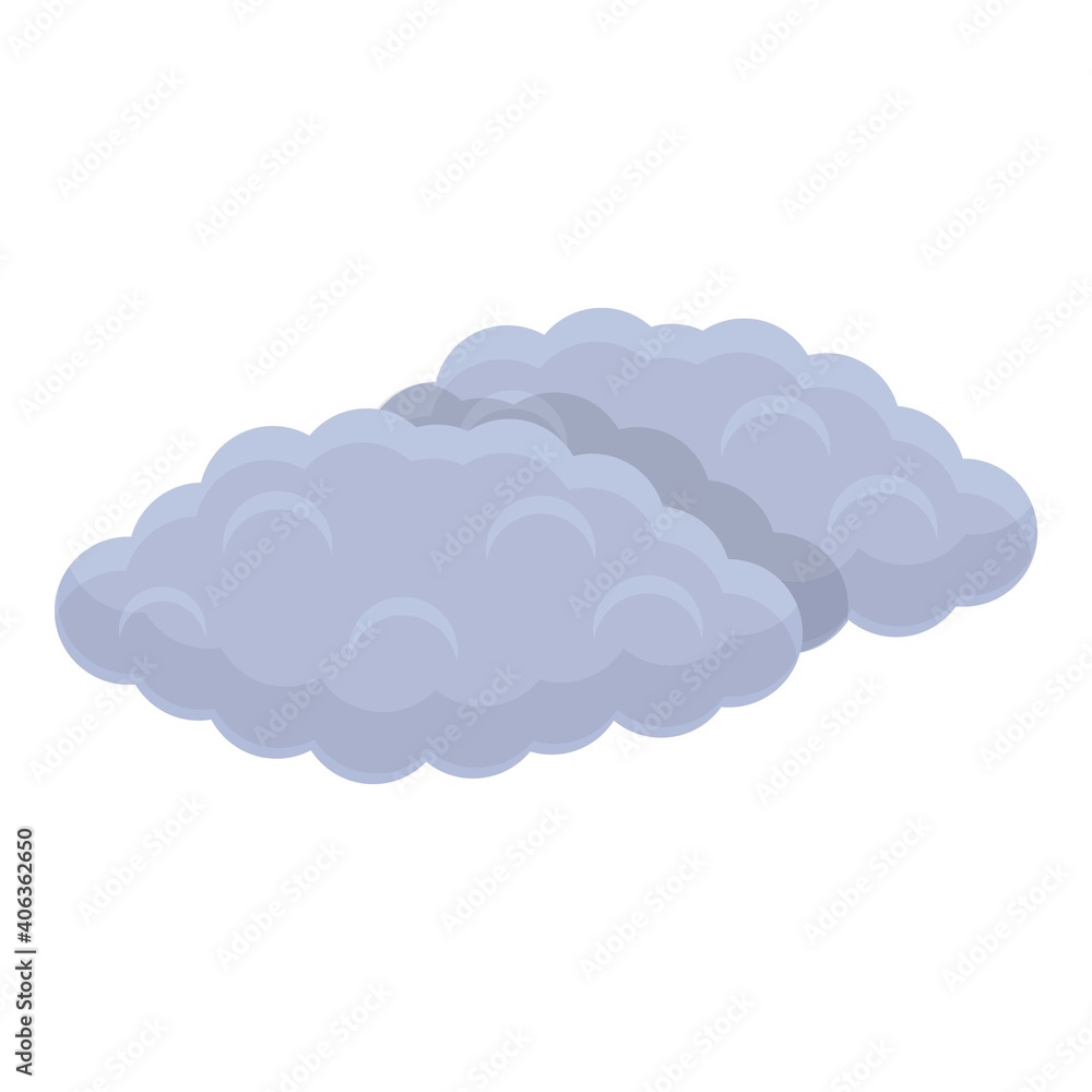 Aufkleber clouds icon. cartoon of clouds vector icon for web design isolated on white background