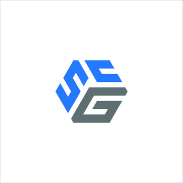 SGC logo SGC icon SGC vector SGC monogram SGC letter SGC minimalist SGC triangle SGC flat Unique modern flat abstract logo design  