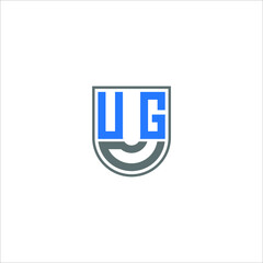 UCG logo UCG icon UCG vector UCG monogram UCG letter UCG minimalist UCG triangle UCG flat Unique modern flat abstract logo design  