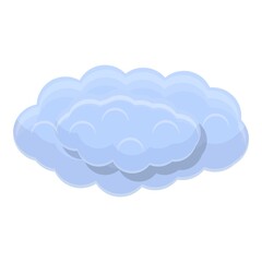 Autumn clouds icon. Cartoon of autumn clouds vector icon for web design isolated on white background