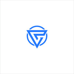 VP logo VP icon VP vector VP monogram VP letter VP minimalist VP triangle VP flat Unique modern flat abstract logo design  