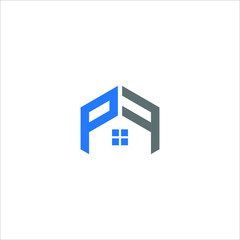 PF HOME logo PF HOME icon PF HOME vector PF HOME monogram PF HOME letter PF HOME minimalist PF HOME triangle PF HOME flat Unique  modern flat abstract logo design 