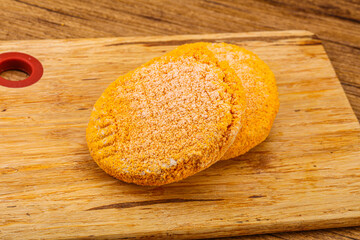 Raw chicken cutlet for roast