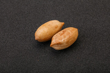 Tasty pecan nut heap isolated