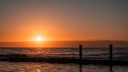 Sunrise at Maroubra beach Australia
