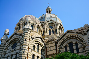 Fototapeta na wymiar Neo-byzantine church, Marseille cathedral