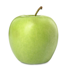 Fresh ripe green apple isolated on white