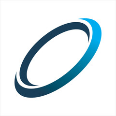 blue circle ellipse logo design
