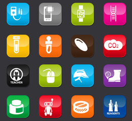 Science icons set