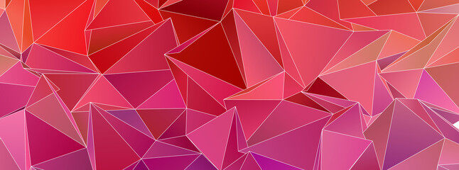 Obraz premium Abstract Low-Poly background. triangulated texture. Design 3d. Polygonal geometrical pattern. Triangular modern style